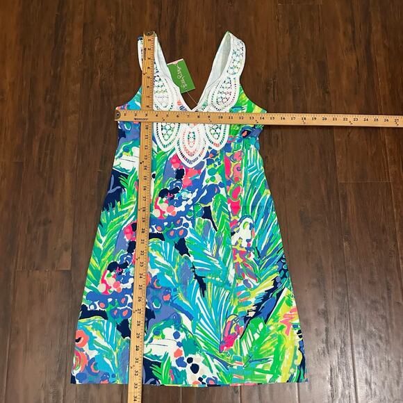 LILLY PULITZER Largo Shift Dress Multicolor Palm Leaves Tropical NWT - Picture 12 of 12